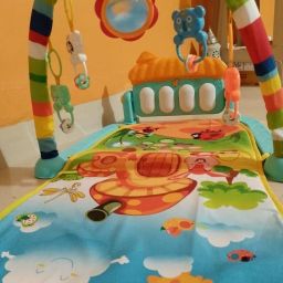 Baby Mat with Cushioned Base, Hanging Rattles & Kickable Piano-15