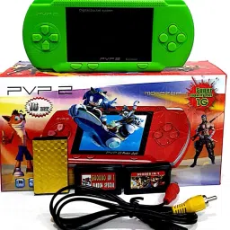 Clubics Latest PVP2 16 bit Video Game Kids Video Game(Green) 1 GB with Contra, Super Mario-17