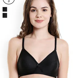 Bodycare Black Solid Non-Wired Non Padded T-shirt Bra E5551BBB-picture-58
