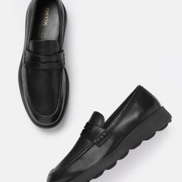 Geox Men Moisture Wicking Leather Penny Loafers-image-63