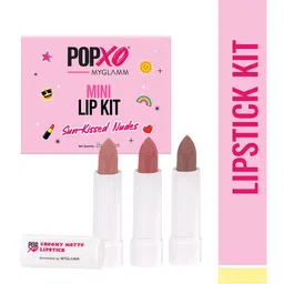 MyGlamm POPxo Mini Lip Kit - 2.5g - Sun-Kissed Nudes-37
