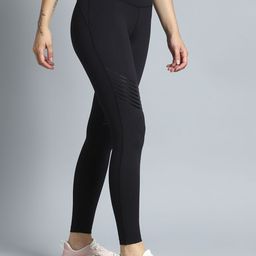 CULT Women Black Energy Flow Printed COMFlex Tights-46