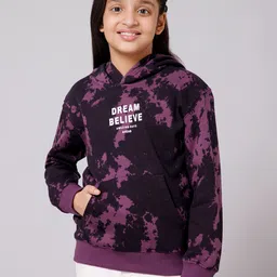 Alan Jones Girls Abstract Printed Hooded Sweatshirt-image-63