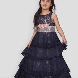 Lil Peacock Sleeveless Lace Tiered Fit & Flare Dress-picture-25