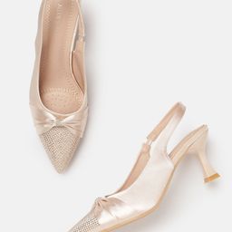 Allen Solly Embellished Slim Heels with Bow Detail-image-17