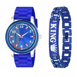 Gopal Shopcart Unisex Bracelet & Watch Gift Set B9050-BLUPATA-NEW-CD-K-Bracelet-47