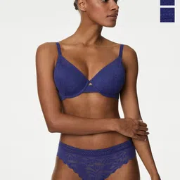 Marks & Spencer Pack Of 3 Self Design Basic Briefs-52