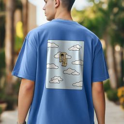 NOBERO Men Graphic Printed Round Neck Cotton Oversized T-shirt-image-80