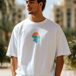 NOBERO Men Graphic Printed Round Neck Cotton Oversized T-shirt-image-90