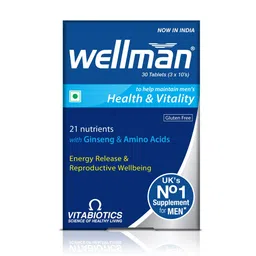 Wellman Men 21 Nutrients & Calcium 30 Tablets-4