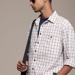 The Roadster Life Co. Pure Cotton Checked Relaxed Fit Casual Shirt-image-61