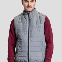 BOLDFIT Men Mock Collar Solid Casual Padded Jacket-45