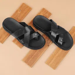 Metro Men Textured Comfort Sandals-image-17