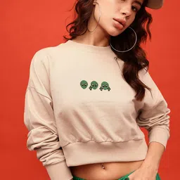glitchez Urban Savvy Printed Cotton Terry Oversized Crop Sweatshirt-picture-36