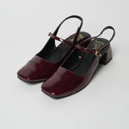 Theater Square Toe Block Heel Mules-23