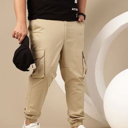 Sztori Plus Size Men Regular Fit Cargos-picture-30