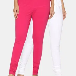 TSG Bliss Women Pack Of 2 Solid Churidar-Length Leggings-picture-49