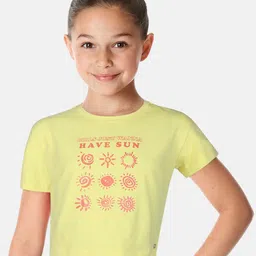 Gini and Jony Girls Print Crop Cotton Top-image-12