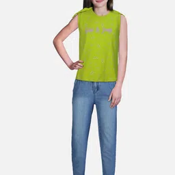Gini and Jony Girls Floral Printed Cotton Tie-Ups Top-picture-11