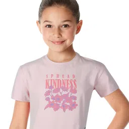 Gini and Jony Girls Typography Printed Cotton Crop Tshirt-image-70