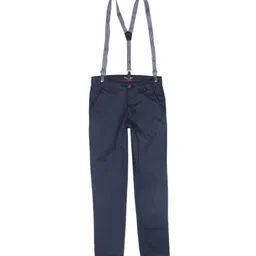 Gini and Jony Boys Mid-Rise Cotton Trousers With Suspenders-image-72