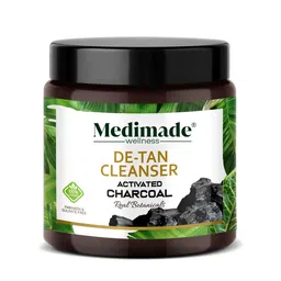 Medimade Unisex Activated Charcoal De-Tan Cleanser 100 gm-image-3