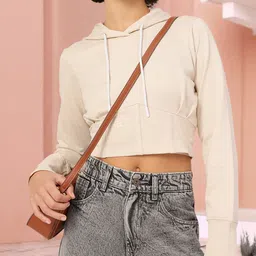 DressBerry Comfy Chic Hooded Crop Sweatshirt-picture-53