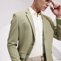 INVICTUS Slim Fit Self-Design Semiformal Blazers-picture-30