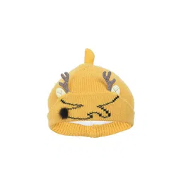FabSeasons Boys Yellow Printed Beanie-37
