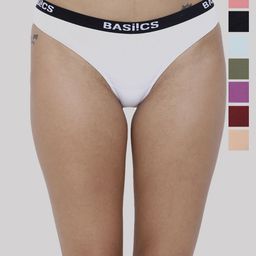 BASIICS by La Intimo Women Pack of 8 Brief Panty-image-28