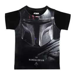 Star Wars by Wear Your Mind Boys Black Printed Round Neck T-shirt-image-94