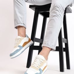 OZZOH Men Colourblocked PU Sneakers-image-35