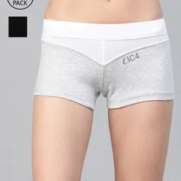 IC4 Women Pack of 2 Colourblocked Boyshorts Briefs 0CB-WG-1008P2-picture-10