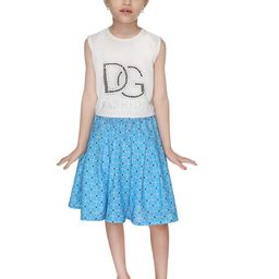 Smuktar garments Girls Blue Dresses-25