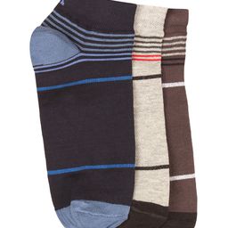 ROMEO ROSSI Men Pack Of 3 Assorted Ankle-Length Socks-41
