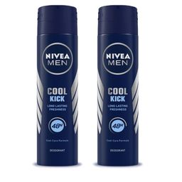 Nivea Men Set of 2 Cool Kick Long Lasting Freshness Deodorant - 92 g Each-1