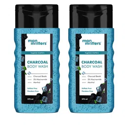 Man Matters Set of 2 Charcoal Body Wash with 5% Niacinamide & Menthol - 275ml each-1