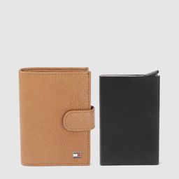 Tommy Hilfiger Men Tan Leather Card Holder-image-8