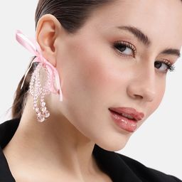 DressBerry Bow Design Drop Earrings-11