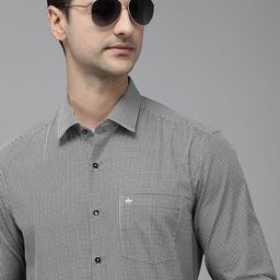 Arrow Men Black & White Slim Fit Printed Formal Shirt-picture-53
