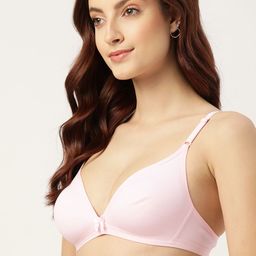 DressBerry Pink Solid T-shirt Bra-24