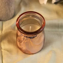 MARKET99 Pink Solid Mason Jar With Candle Holder-image-56