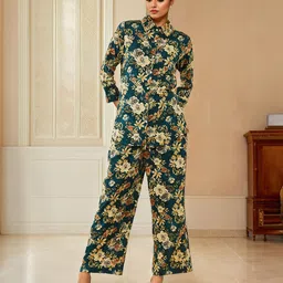Soch  Floral Printed Shirt & Trouser Co-Ord Set-image-67