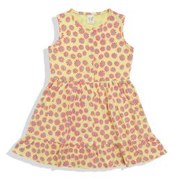 Clothe Funn Girls Floral Print Fit & Flare Dress-image-56