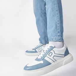 RARE RABBIT Men Cygnus Pro Colourblocked Leather Sneakers-picture-10
