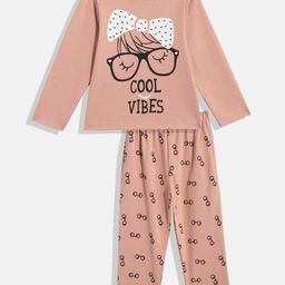 Here&Now X Denikid Girls Pure Cotton Printed T-shirt with Leggings-picture-46