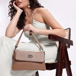 Mast & Harbour Textured Structured Shoulder Bag-image-58