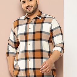 Thomas Scott Plus Size Checked Casual Shirt-picture-25