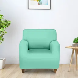 Aura Green Single Seater Sofa Cover With Arms-image-23