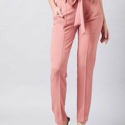Athena Women Rose Smart Slim Fit Peg Trousers-image-97